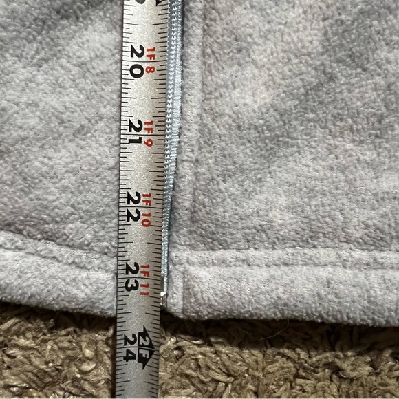Columbia Gray Heather Full Zip Fleece Jacket Size Smalll - Picture 10 of 10